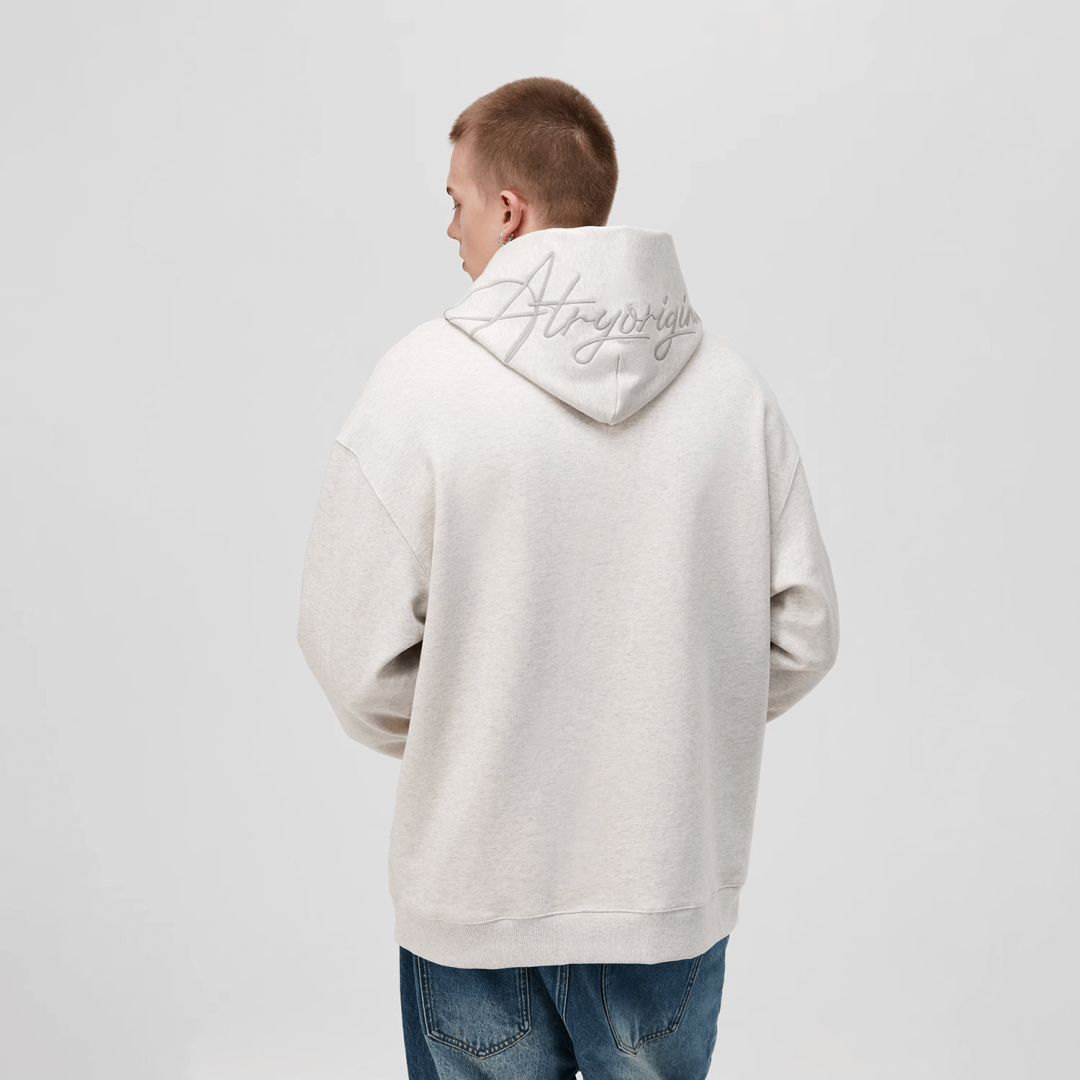 Hoodie with Contrast Stitching